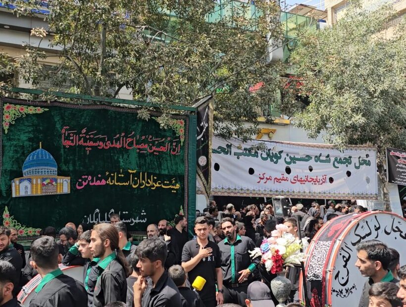 عزاداران از سراسر ایران در جوار حرم امام رضا (ع)