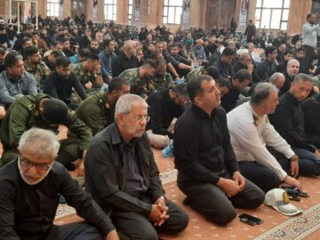 مراسم عزاداری نیروهای مسلح گلستان ویژه ۲۸ صفر در گرگان برگزار شد