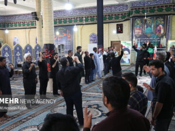 مراسم عزاداری ۲۸ صفر در آستان مقدس امامزادگان ابراهیم و اسماعیل(ع)