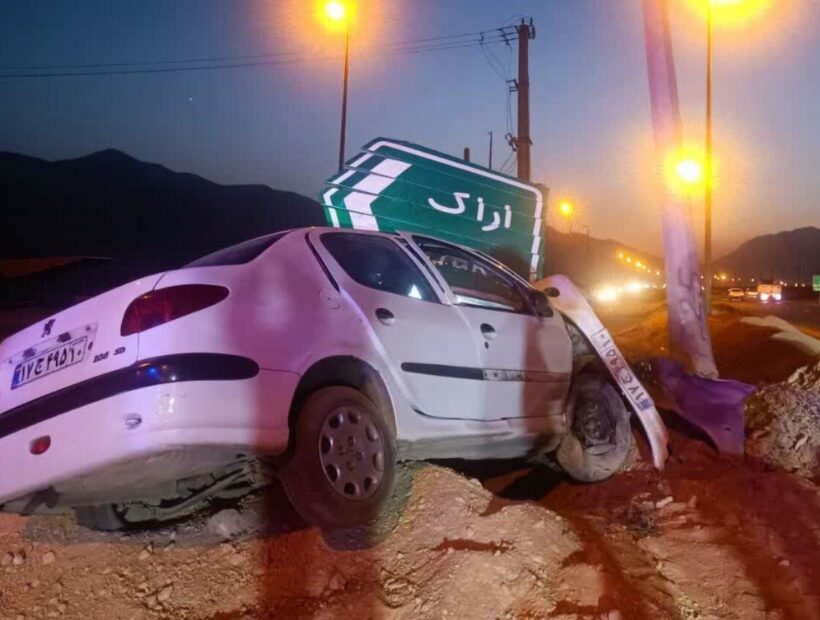 سانحه تصادف در جاده اراک به بروجرد هشت مصدوم بر جای گذاشت