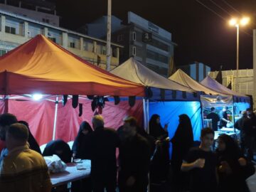 برپایی موکب به مناسبت شهادت امام هشتم شیعیان در بندر انزلی