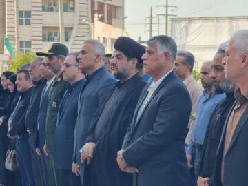 مراسم تجدید میثاق با شهدا در گناوه برگزار شد