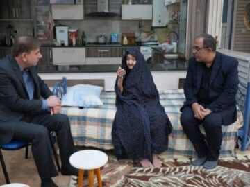 استاندار بوشهر با خانواده «شهید کمان» دیدار کرد