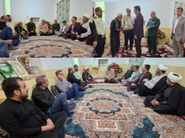 تقویت روحیه خدمتگزاری مسئولان در دیدار با خانواده شهدا