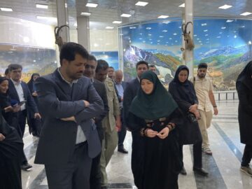 بازدید رئیس سازمان محیط زیست از موزه تاریخ طبیعی چهارمحال و بختیاری