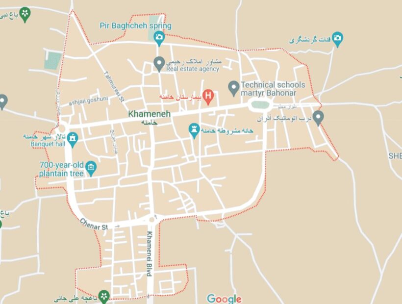 خامنه دارای به روزترین نقشه شهری آذربایجان شرقی شد