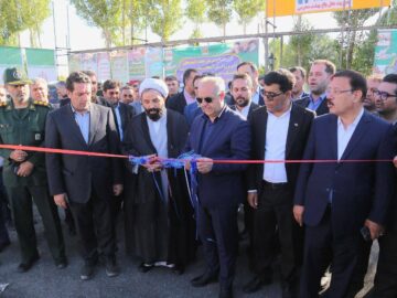 افتتاح طرح های راهداری در شهرستان هشترود با حضور استاندار