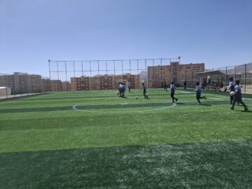 افتتاح زمین چمن شهدای اقتدار ایران اسلامی در مسکن مهر گلپایگان