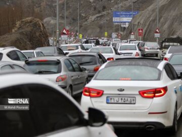 ترافیک در مبادی ورودی به مازندران سنگین شد