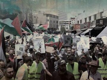 مردم سوریه بر حمایت خود از فلسطین تاکید کردند + فیلم