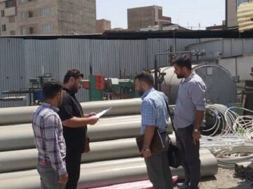 توقیف لوله‌های پلیمری غیراستاندارد در بازار شادآباد تهران