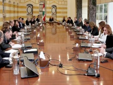 استقبال هیات وزیران لبنان از تصویب طرح «انحصار سلاح در دست دولت»