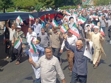 راهپیمایی جمعه‌های خشم در اهواز برگزار شد