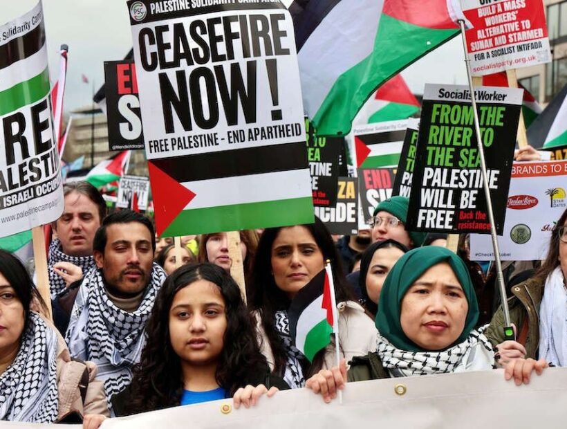 بازداشت ۴۰۰ نفر در تظاهرات لندن به دلیل حمایت از فلسطین