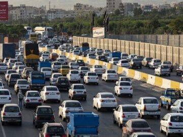 ترافیک در بعضی از محورهای البرز سنگین است