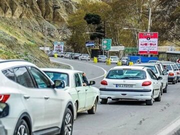 جاده چالوس برای پنجمین روز یکطرفه است؛ ترافیک سنگین راه‌ها