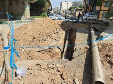 رفع سریع شکستگی خط انتقال آب شرب سرعین بدون اختلال در خدمات‌رسانی