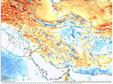 بارش پراکنده و کاهش دما در شمال کشور؛ طوفان گردوخاک در شرق