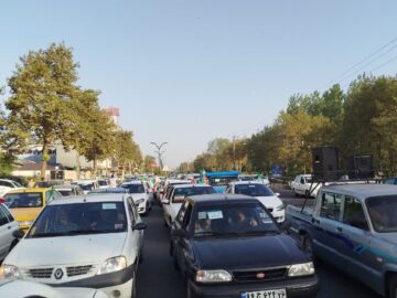 کاروان خودرویی آستانه‌اشرفیه در مسیر کنگره ملی ۸ هزار شهید گیلان