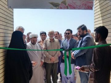 افتتاح مدرسه ۴ کلاسه در محمدآباد چاه‌احمد تفتان