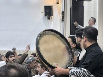 طنین دف و سرود عشق در بانه؛ آئین باشکوه مولودی‌خوانی در میلاد پیامبر