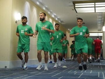 تمرین سبک تیم ملی فوتبال در روز بازی با تاجیکستان