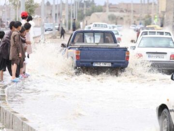 میزان بارش در سراوان به ۵۰ میلی‌متر رسید