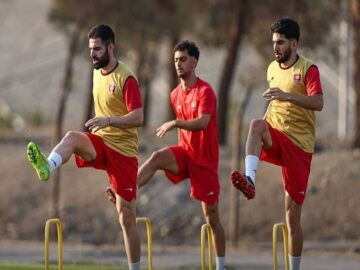 غیبت یک بازیکن و حضور بازیکنان آکادمی در تمرین پرسپولیس