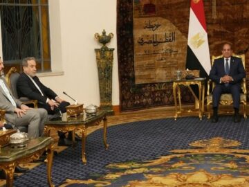 دیدار وزیر امور خارجه با رئیس‌جمهور مصر