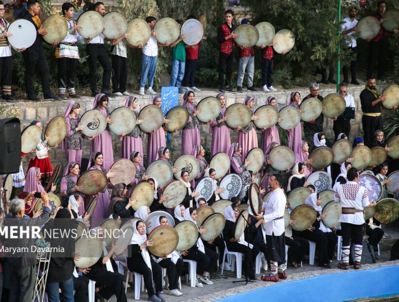 ویدیو اختصاصی مهر از همایش دف نوازان در بش قارداش بجنورد