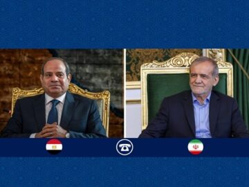 تأکید رؤسای جمهور ایران و مصر بر موضع مشترک در برابر تجاوزگری اسرائیل
