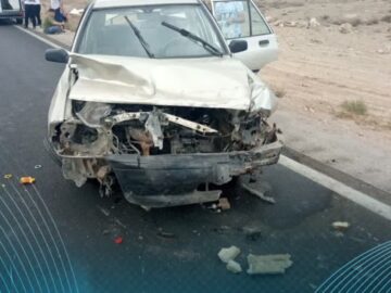 برخورد پراید با گاردری در خراسان شمالی منجر به فوت نوزاد ۴ماهه شد