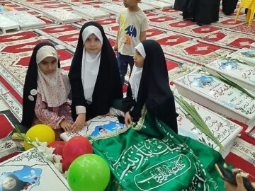 جشن تولد شهیده محیا صدیقی صابر در گلزار شهدای آستانه