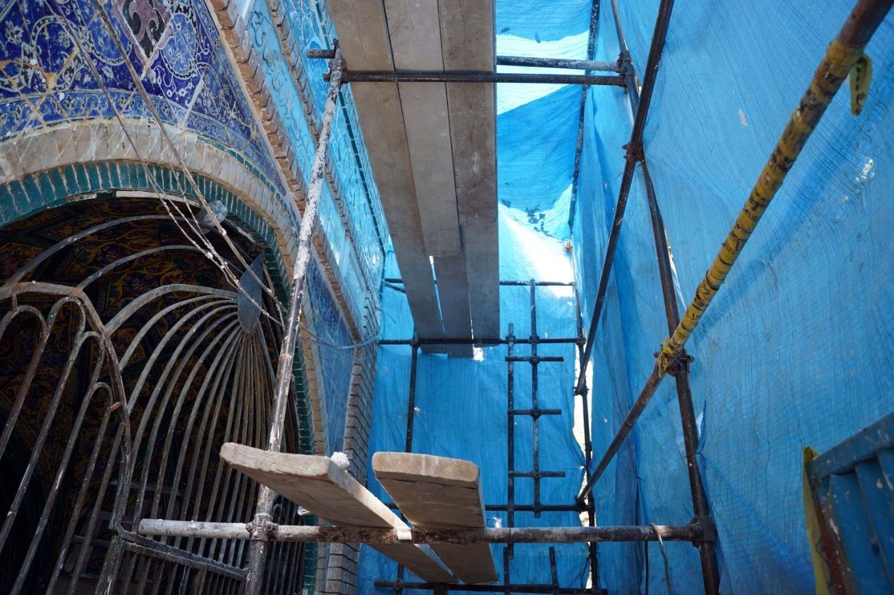سقاخانه تاریخی کربلایی عباسعلی در مسیر مرمت