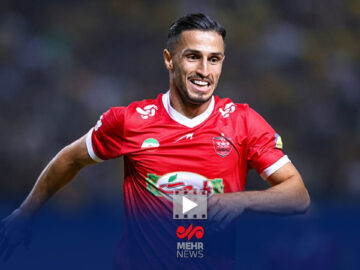 گل اول پرسپولیس به فولاد خوزستان توسط علی علیپور