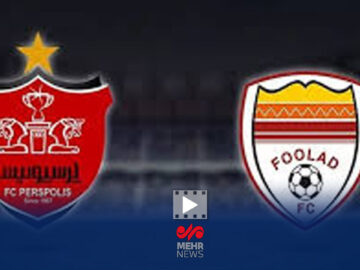 گل اول فولادخوزستان به پرسپولیس توسط محمدرضا سلیمانی