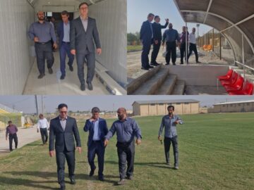 استادیوم شهر اهرم آماده میزبانی مسابقات فوتبال لیگ دسته دوم کشورمی شود