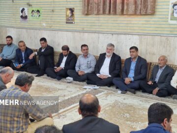 دیدار استاندار تهران با مردم روستای قلعه‌سین پیشوا