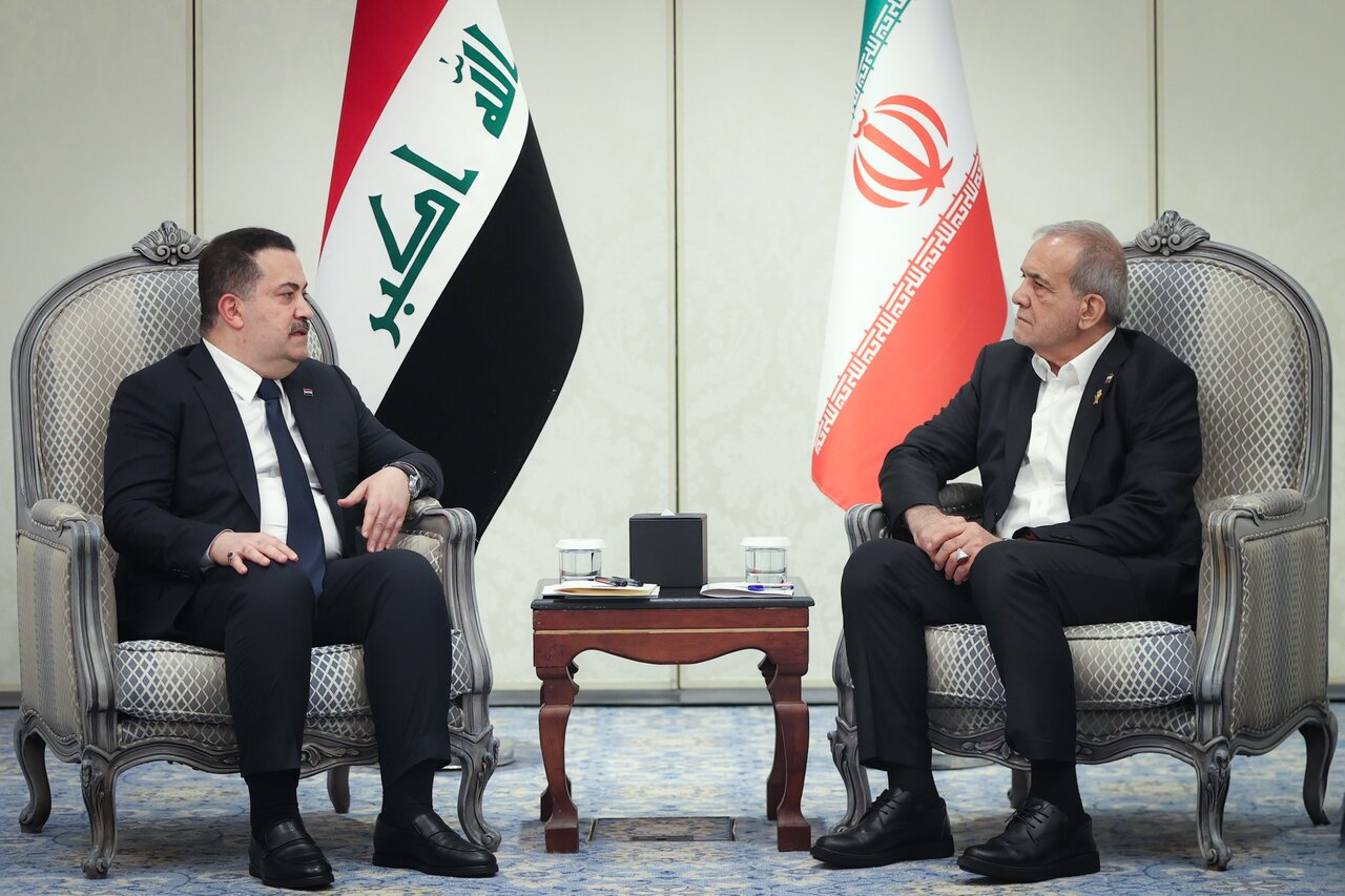 دیدار پزشکیان با نخست‌وزیر عراق