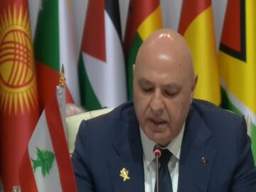 سخنان رئیس جمهور لبنان در اجلاس دوحه