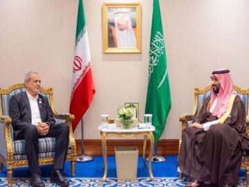 دیدار پزشکیان با بن سلمان