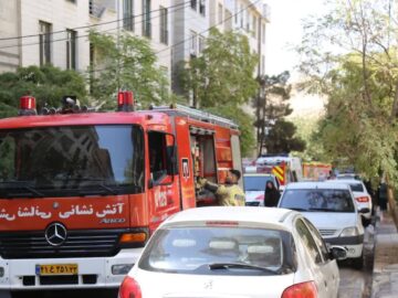 حریق ساختمان مسکونی در مرزداران؛ ۱۸ نفر نجات یافتند