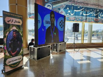 استقبال از نایب‌قهرمان مسابقات جهانی کشتی در فرودگاه مشهد