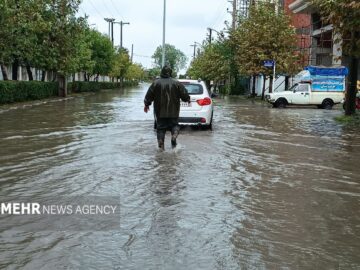گزارش میدانی خبرنگار مهر از آبگرفتگی منازل شهروندان آستارایی