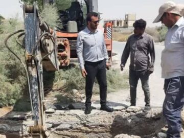 اصلاح و توسعه شبکه آبرسانی در روستای مال قائد گناوه